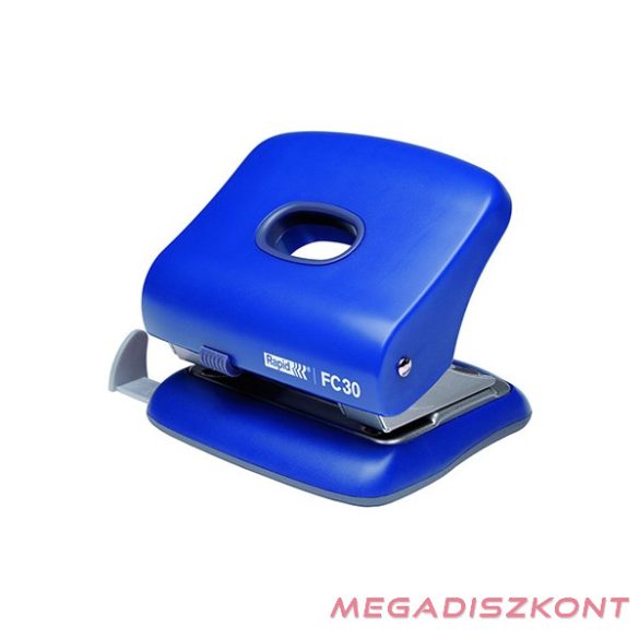 Lyukasztó RAPID FC30 2 lyukú fém 30 lap kék