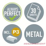 Tűzőgép LEITZ Wow 5566 elektromos asztali 10 lap No.10 kék