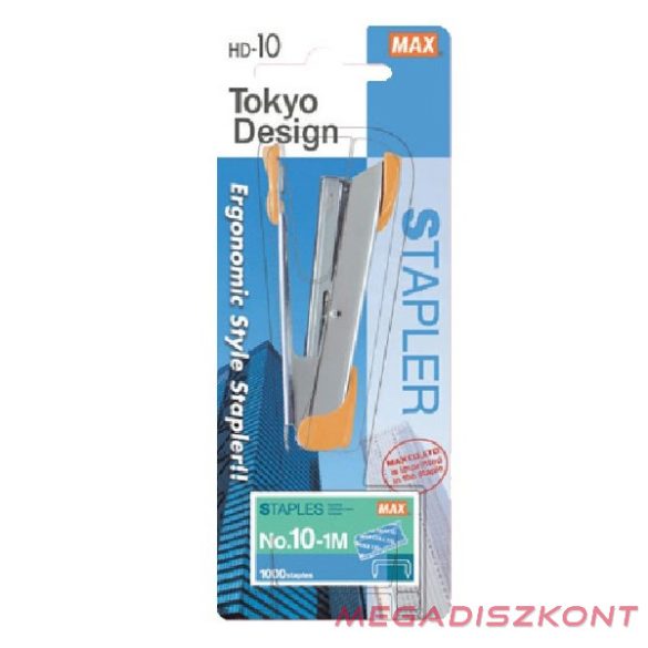 Tűzőgép MAX HD-10K fém asztali 16 lap No.10 sárga