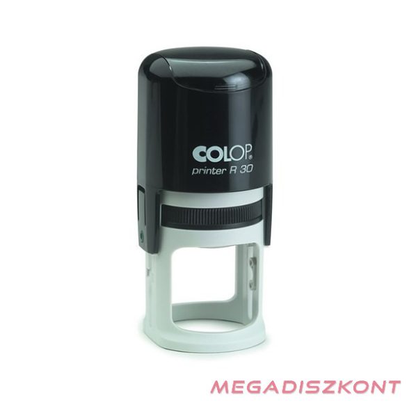 Bélyegző COLOP Printer R30 kör fekete ház fekete párna