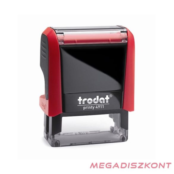 Bélyegző TRODAT Printy 4.0 4911 tűzpiros ház fekete párna