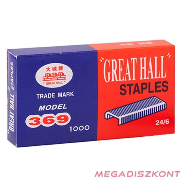 Tűzőkapocs 24/6 1000 darabos