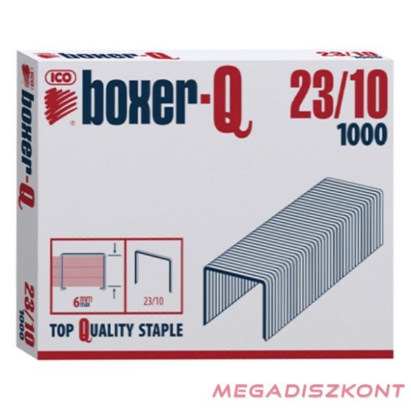 Tűzőkapocs BOXER Q 23/10 1000 darabos