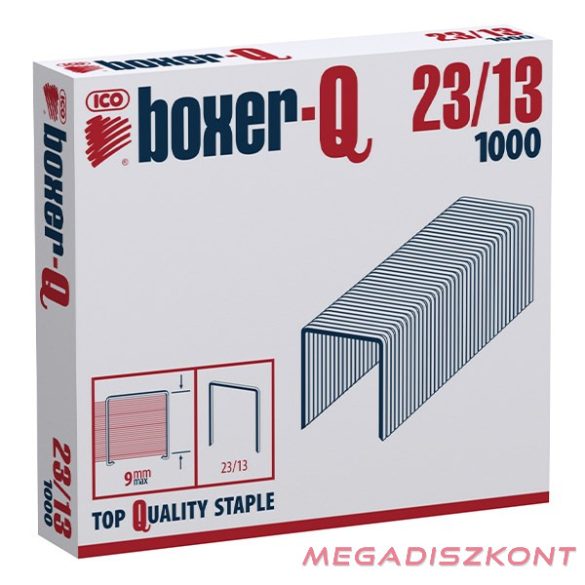 Tűzőkapocs BOXER Q 23/13 1000 darabos
