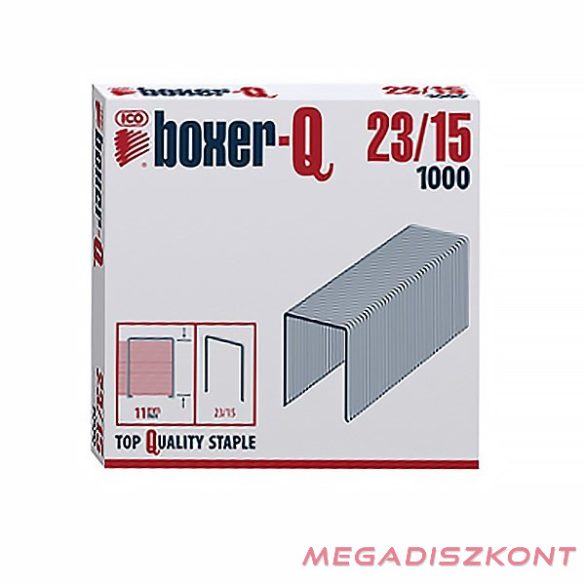 Tűzőkapocs BOXER Q 23/15 1000 darabos