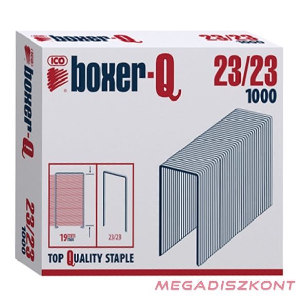 Tűzőkapocs BOXER Q 23/23 1000 darabos