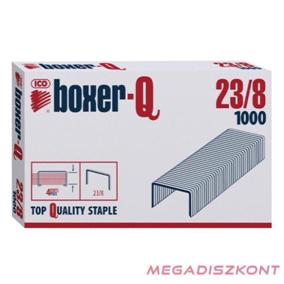 Tűzőkapocs BOXER Q 23/8 1000 darabos