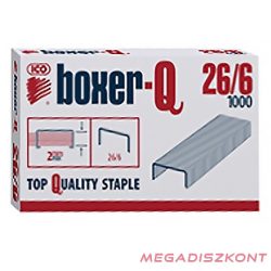 Tűzőkapocs BOXER Q 26/6 1000 darabos