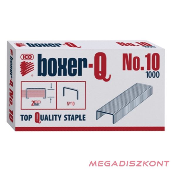 Tűzőkapocs BOXER Q No.10 1000 darabos