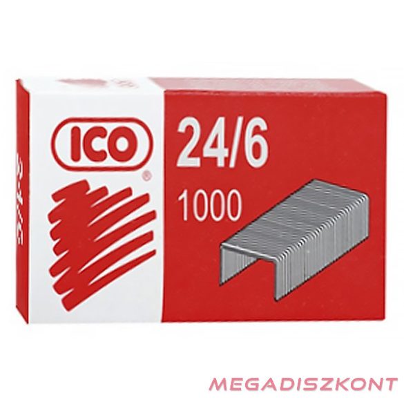 Tűzőkapocs ICO 24/6 1000 darabos