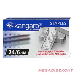 Tűzőkapocs KANGARO 24/6 1000 darabos