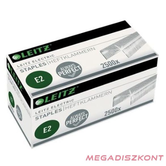 Tűzőkapocs LEITZ E2 elektromos 24/6 2500 darabos