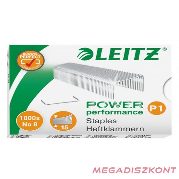 Tűzőkapocs LEITZ No.8 1000 darabos