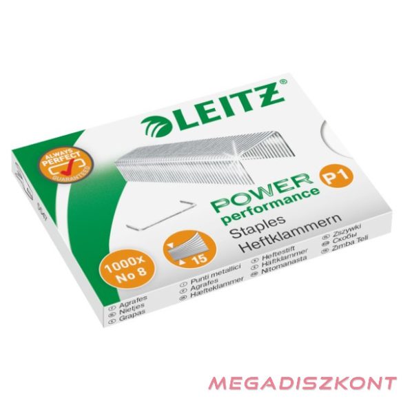 Tűzőkapocs LEITZ No.8 1000 darabos