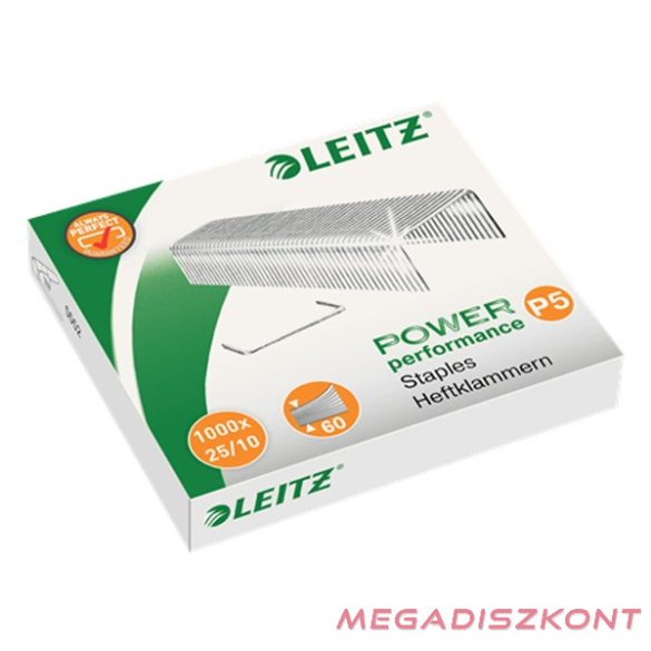 Tűzőkapocs LEITZ P5 25/10 1000 darabos