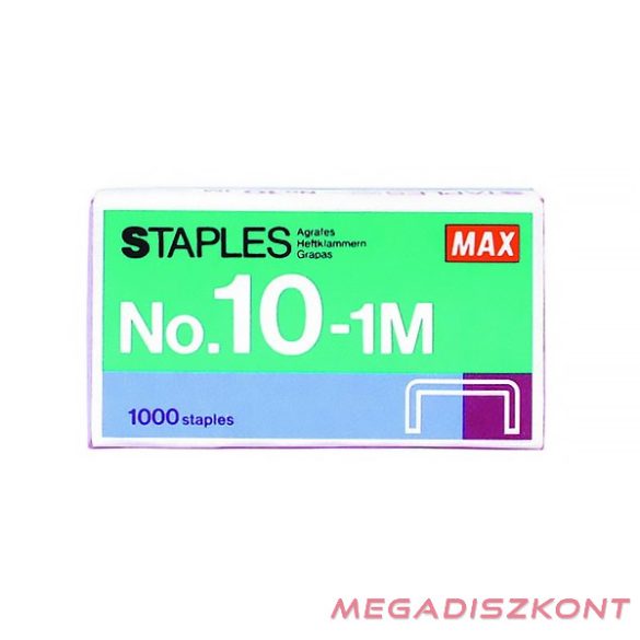 Tűzőkapocs MAX No.10 1000 darabos