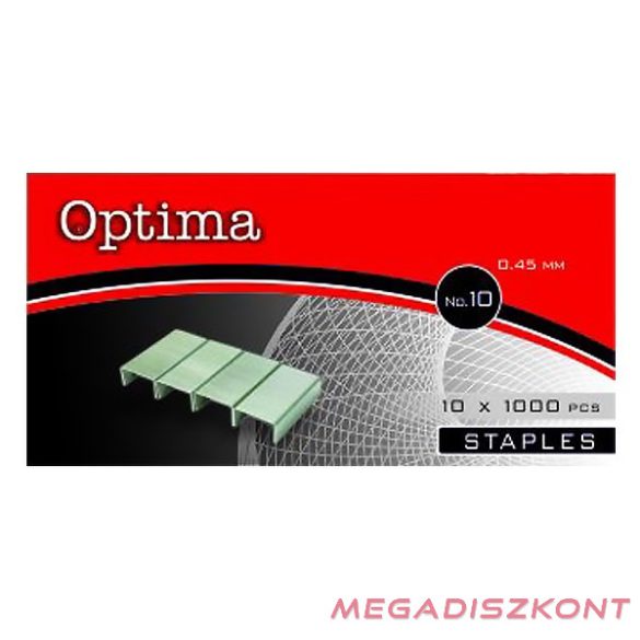 Tűzőkapocs OPTIMA No.10 1000 darabos