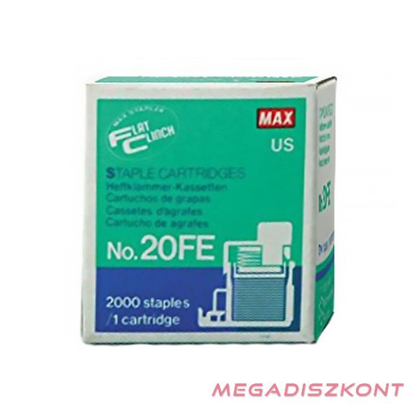 Tűzőkapocs patron MAX No.20FE elektromos 2000 darabos
