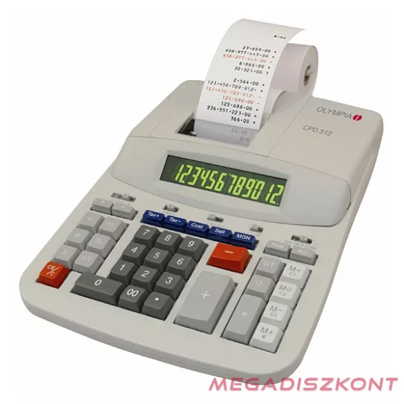 Számológép szalagos OLYMPIA CPD-512 12 digit