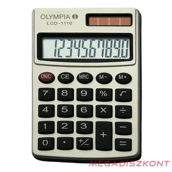 Számológép zseb OLYMPIA LCD-1110 10 digit ezüst