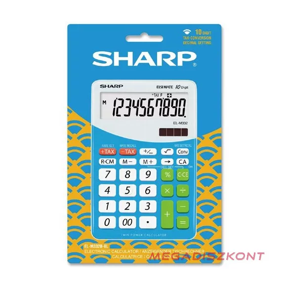 Számológép asztali SHARP EL-M332 10 digit kék