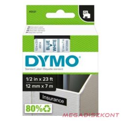   Feliratozó szalag DYMO D1 45014 12mm x 7m fehér alapon kék írásszín