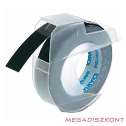   Feliratozó szalag DYMO 3D kézi betűnyomógéphez 9mm x 3m fekete