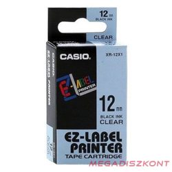   Feliratozó szalag CASIO XR-12YW1 12mmx8m sárga alapon fekete írásszín