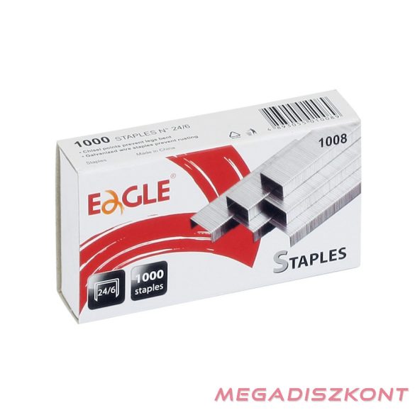Tűzőkapocs EAGLE 24/6 1000 darabos