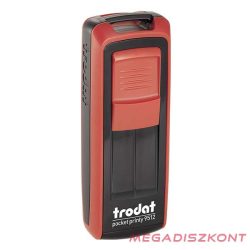   Bélyegző TRODAT Pocket Printy 9512 zseb piros ház fekete párna