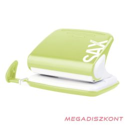 Lyukasztó SAX 318 Design 2 lyukú fém 20 lap világoszöld