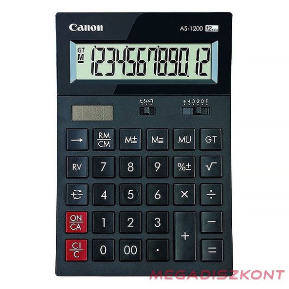 Számológép asztali CANON AS-1200 környezetbarát 12 digit