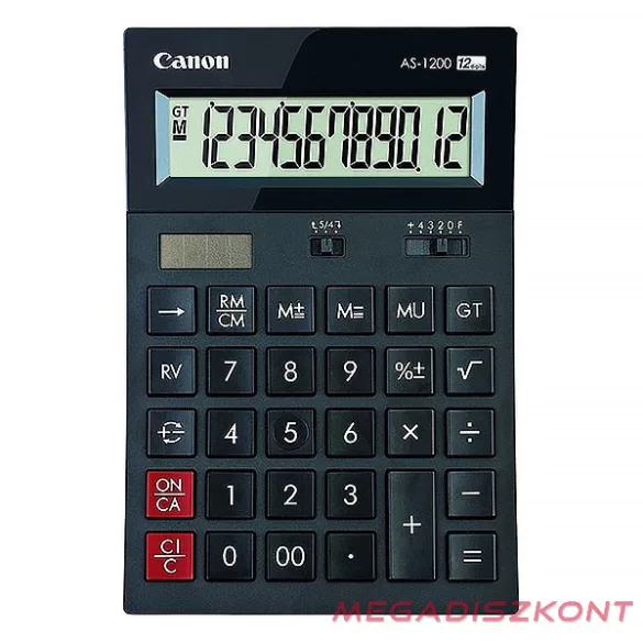 Számológép asztali CANON AS-1200 környezetbarát 12 digit