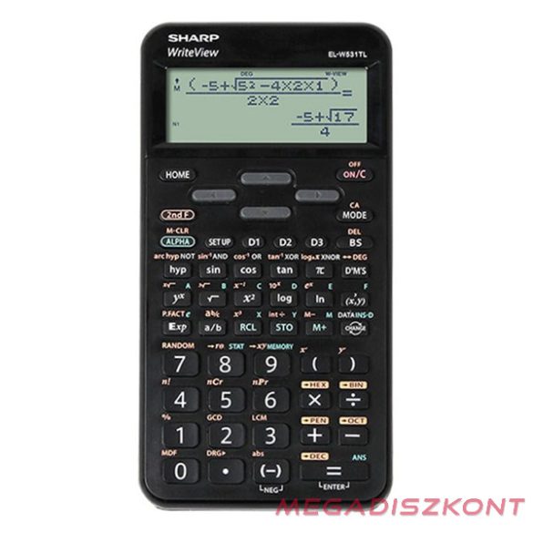 Számológép tudományos SHARP EL-W531TLBBK 420 funkciós 12 digit fekete