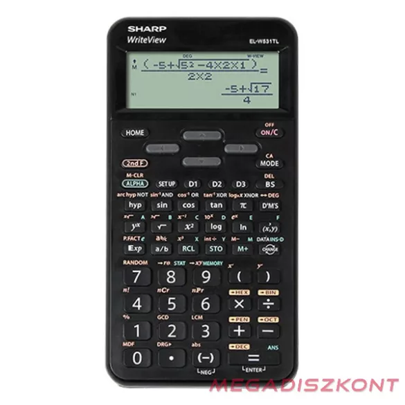 Számológép tudományos SHARP EL-W531TLBBK 420 funkciós 12 digit fekete