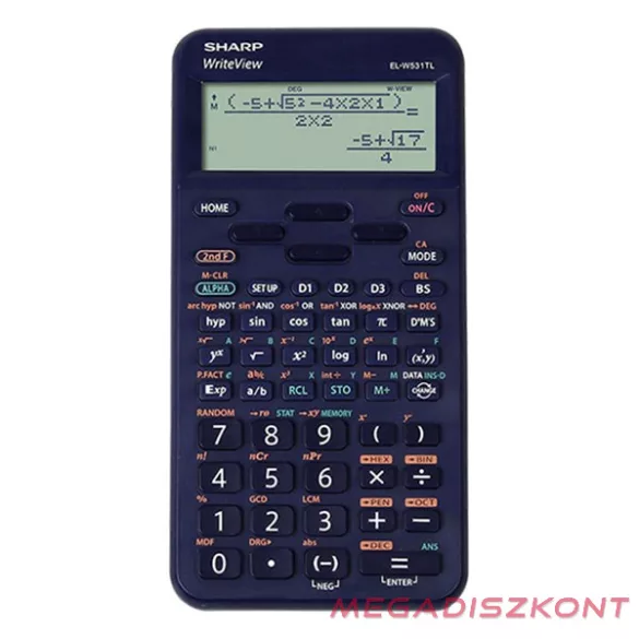 Számológép tudományos SHARP EL-W531TLBBL 420 funkciós 12 digit kék