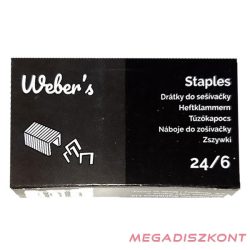 Tűzőkapocs WEBER'S 24/6 1000 darabos