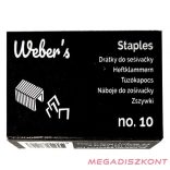 Tűzőkapocs WEBER'S No.10 1000 darabos