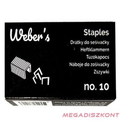 Tűzőkapocs WEBER'S No.10 1000 darabos