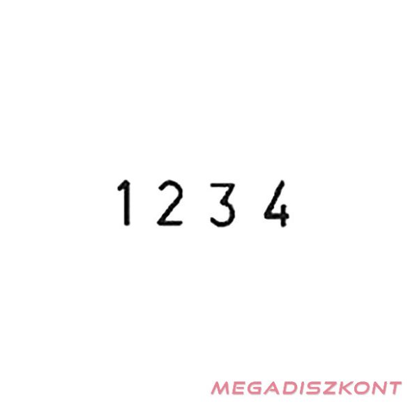 Bélyegző szám COLOP 04004 4 karakter 4mm betűmagasság