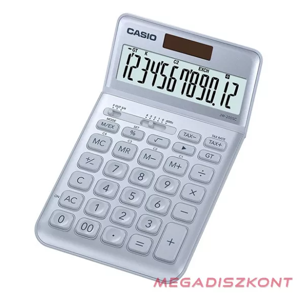 Számológép asztali CASIO JW 200 SC 12 digit kék