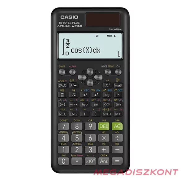 Számológép tudományos CASIO FX 991ES PLUS 2E 417 funkciós 4 soros 15 digites fekete