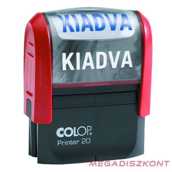 Bélyegző COLOP Printer 20/L fix szavas FIZETVE