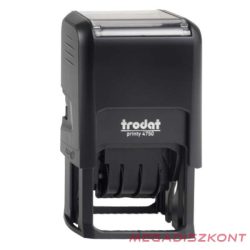   Bélyegző TRODAT Printy 4.0 4750 dátum+szöveg UNG betűvel fekete párna