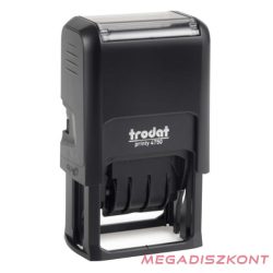   Bélyegző TRODAT Printy 4.0 4750 dátum ISO számmal fekete párna