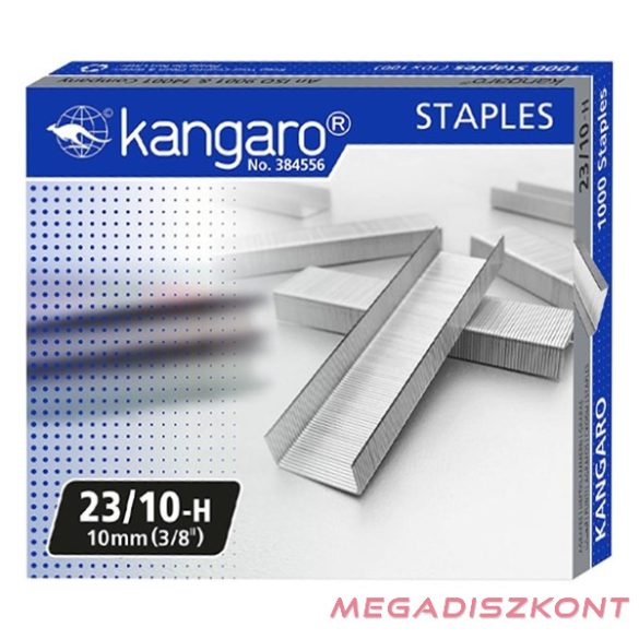 Tűzőkapocs KANGARO 23/10 1000 darabos