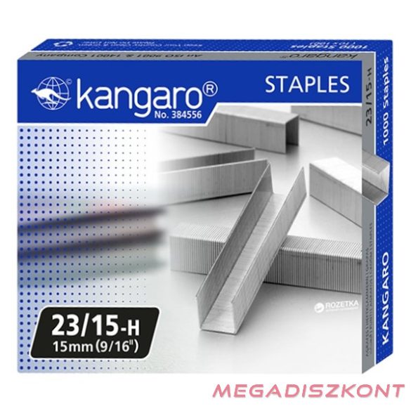 Tűzőkapocs KANGARO 23/15 1000 darabos