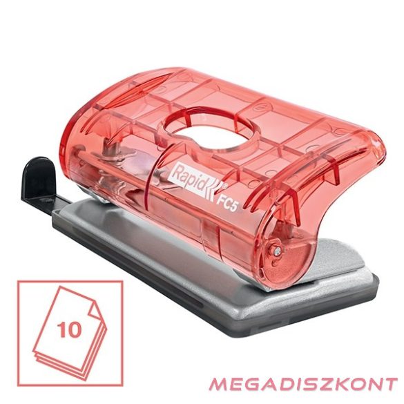 Lyukasztó RAPID Colour Breeze mini 2 lyukú korall