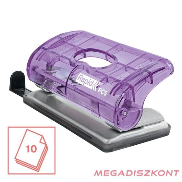 Lyukasztó RAPID Colour Breeze mini 2 lyukú levendula