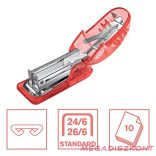 Tűzőgép mini RAPID Colour Breeze 24/6-26/6 10 lap korall